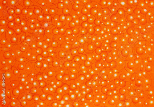 Оранжевая  радость  /  абстрактная  иллюстрация  на  тему  ярких  незабываемых  впечатлений  в  виде  воздушных  пузырьков