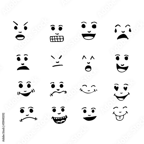 Emoticon Emoji icon Illustration design