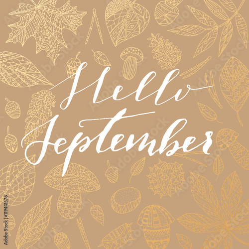 Hello september card.
