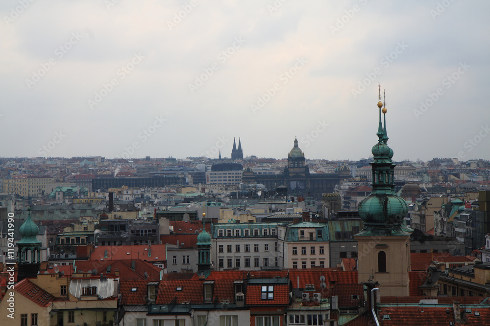 Prague castle from town hall Prague castle from town hall