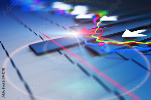 Economy arrows and histograms