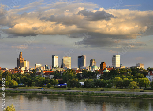 Panorama Warszawy z nad Wisły