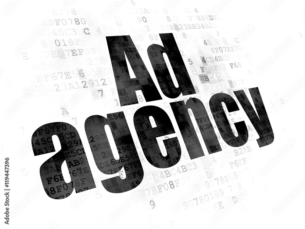 Advertising concept: Ad Agency on Digital background