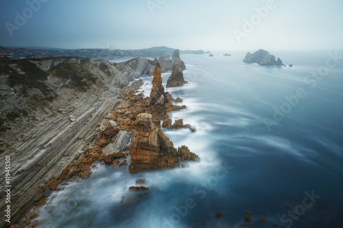 Cloudy weather at the Costa Quebrada photo