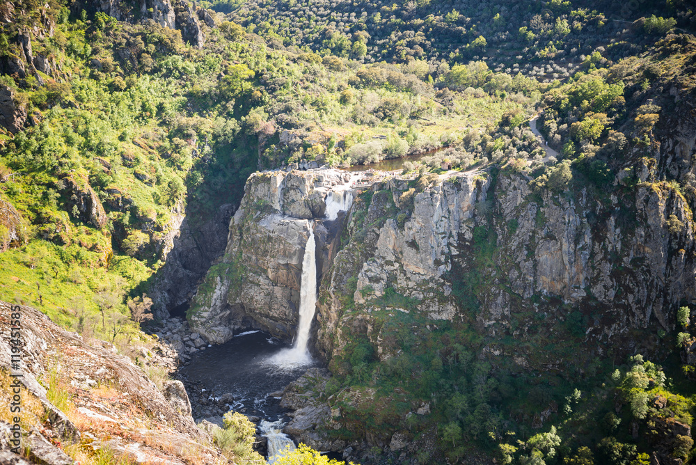 Waterfall in Pozo de los humos, Arribes del duero, Salamanca, 