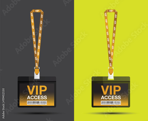 id lanyard card vip