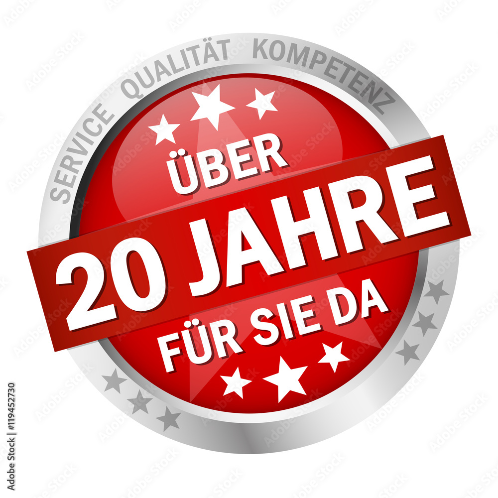 Button - Über 20 Jahre für sie da Button - Über 20 Jahre für sie da
