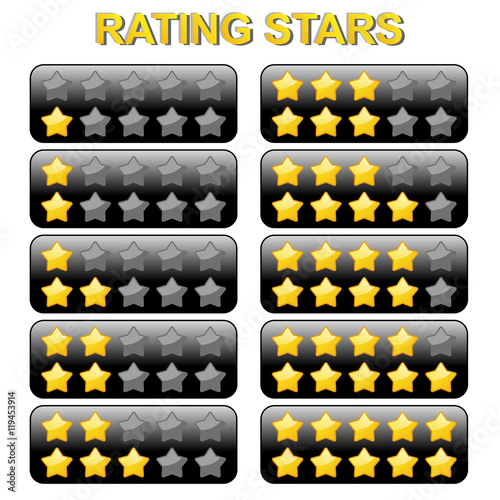Rating Stars from 0 to 10