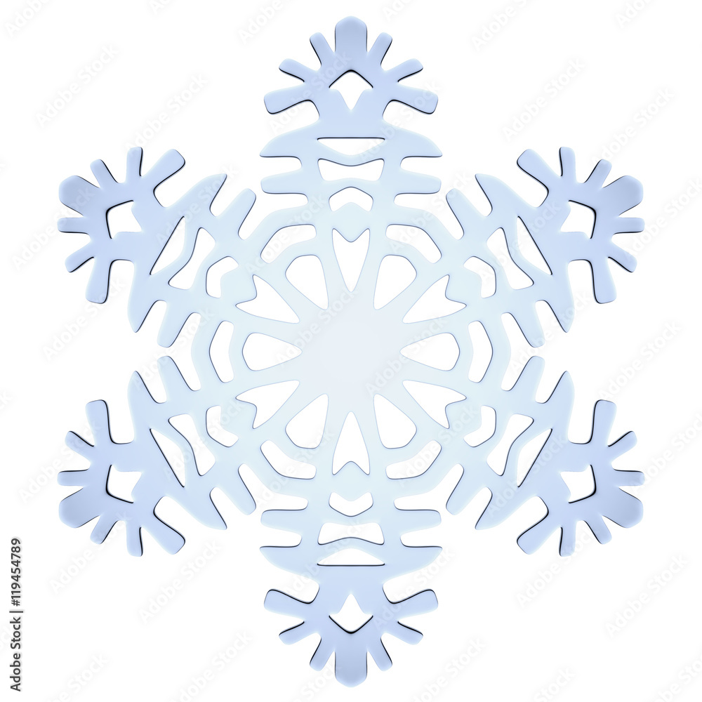 Blue decorative snowflake