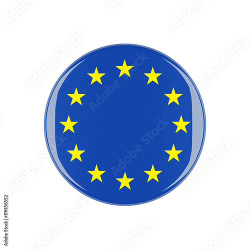 europe 3d button