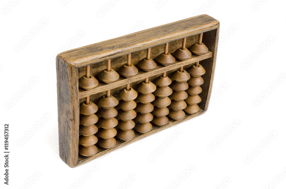 Abacus isolate photo on white background Abacus isolate photo on white background
