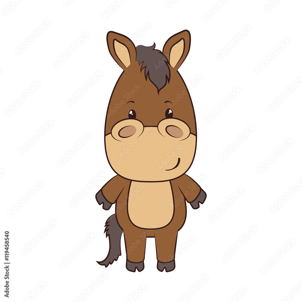 Obraz premium horse animal cartoon