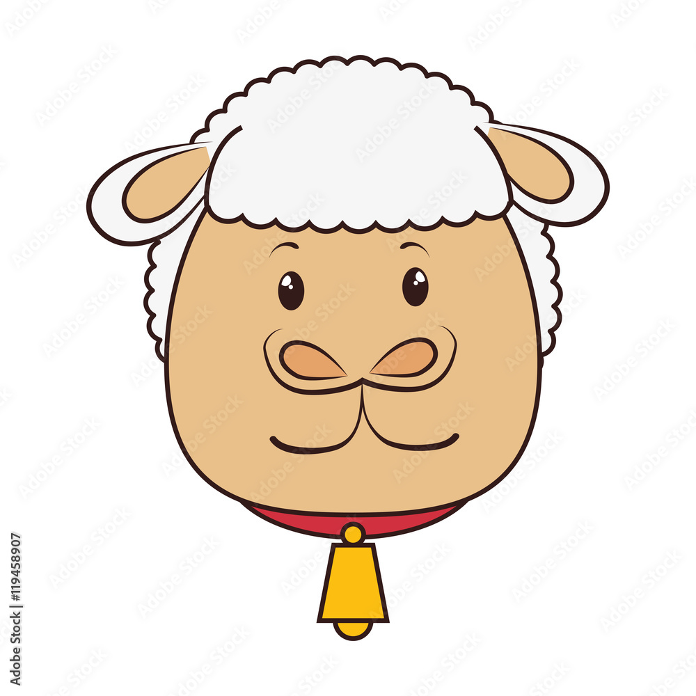 Obraz premium sheep animal cartoon