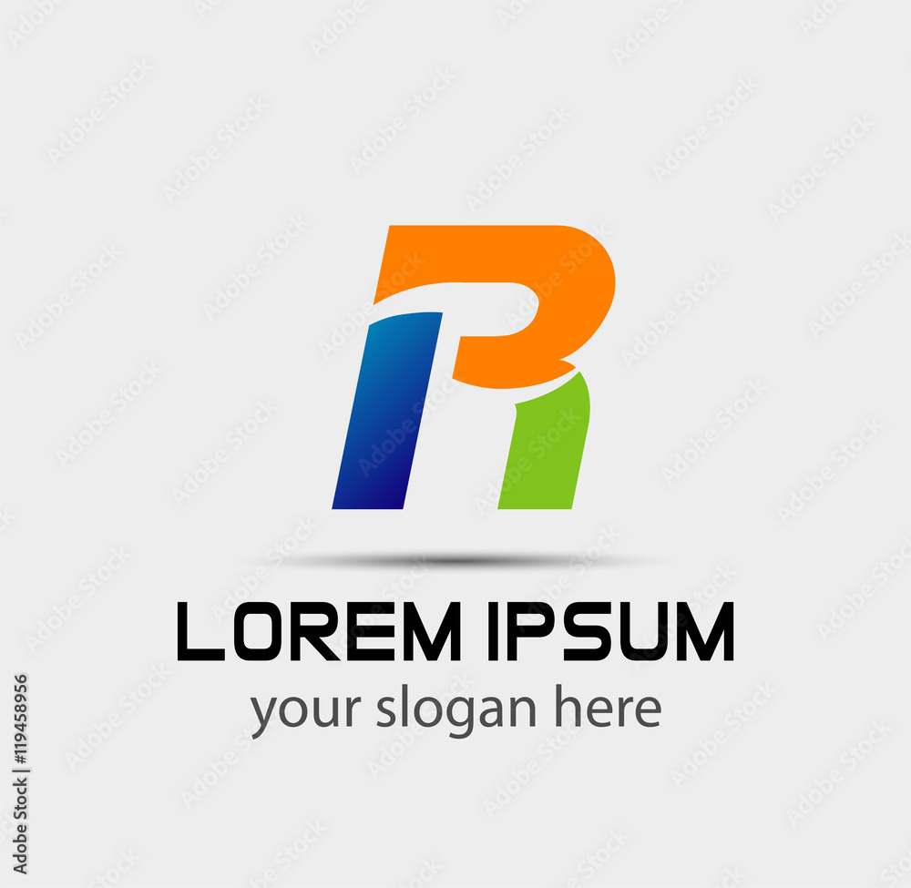 Letter r logo icon design template elements
Letter r logo icon design template elements