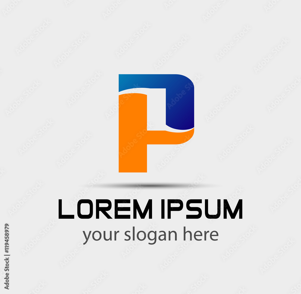 Letter p logo icon design template elements
Letter p logo icon design template elements