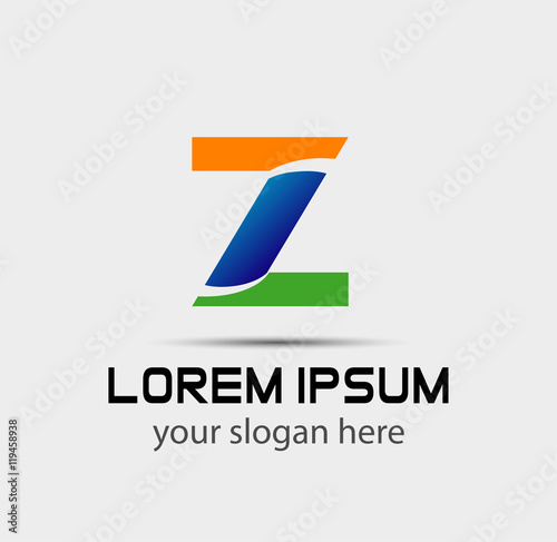 Letter z logo icon design template elements. Vector color sign 