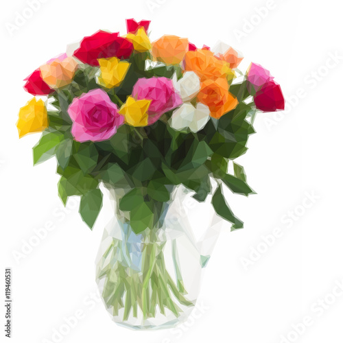 bouquet of fresh roses