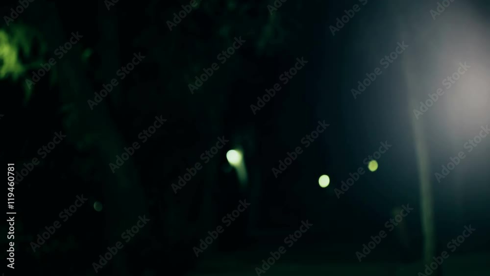 Two hooded criminals in dark park selling buying drugs Two hooded criminals in dark park selling buying drugs