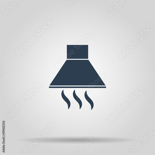 Exhaust hood. Kitchen ventilation. Concept illustration for design