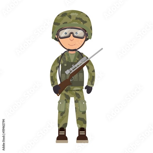 military soldier cartoon