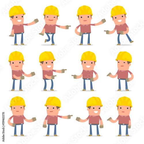 Set of Active and Positive Character Builder making presentation