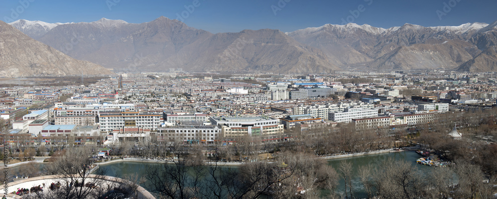 Lhasa view from Potala Palace