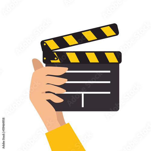 clapboard movie action object