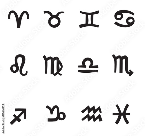 Zodiac Icons Vector