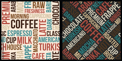 coffee words pattern, coffee text pattern, coffee pattern, coffee background, seamless pattern, text pattern, words pattern, coffee font