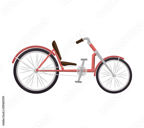bicycle recumbent transport vehicle