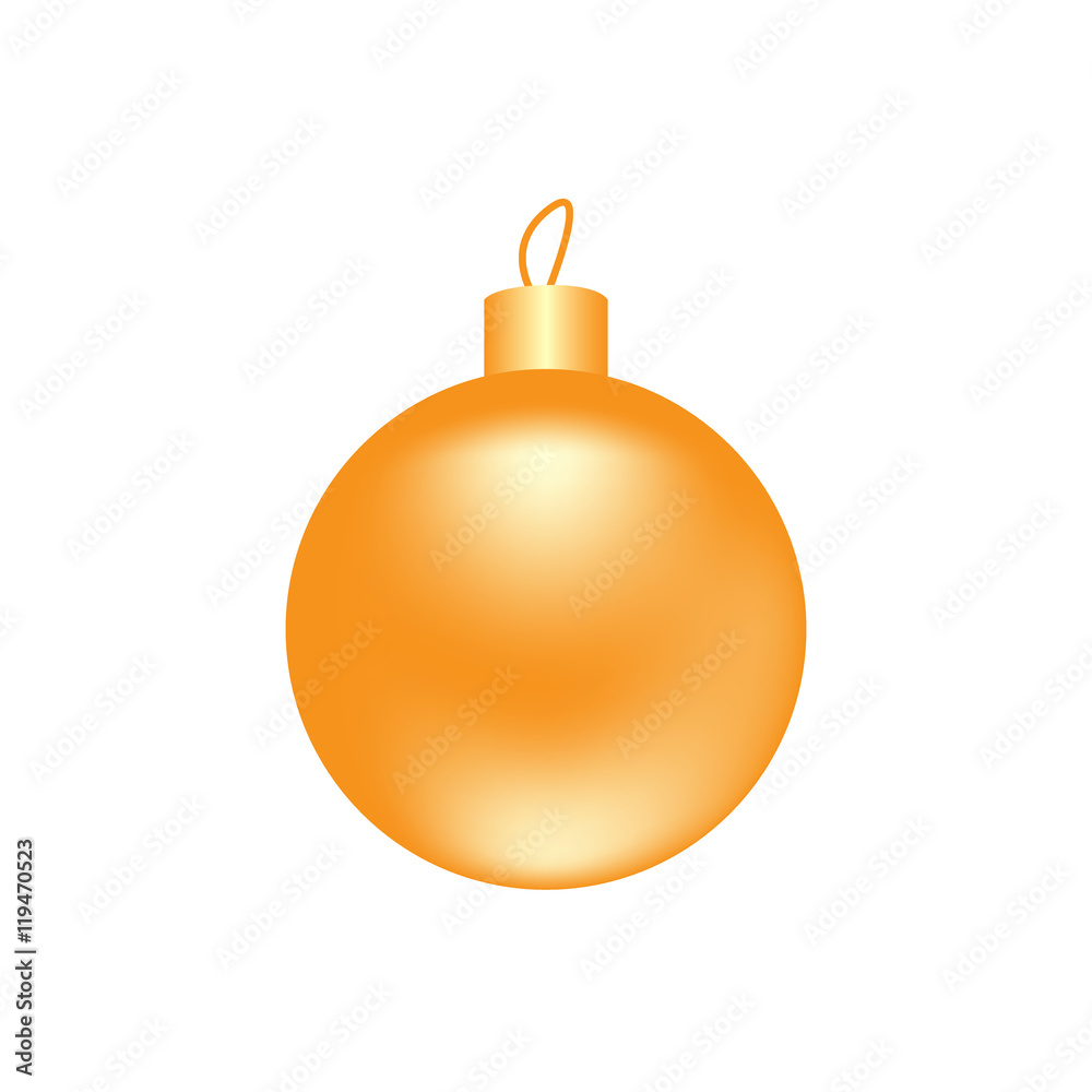 Orange Christmas ball Orange Christmas ball