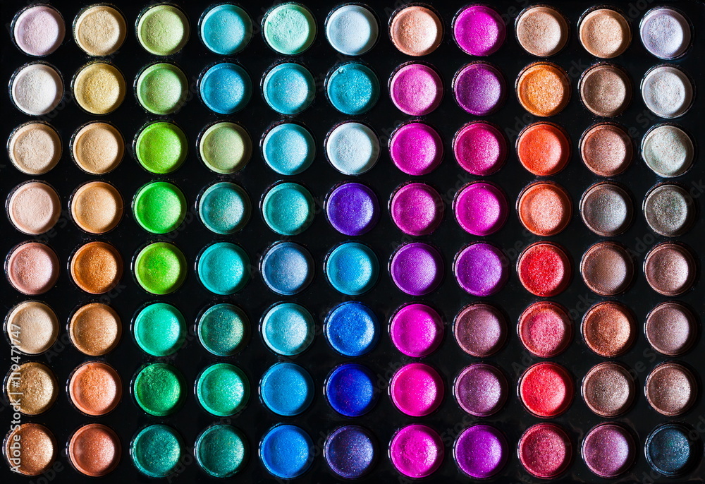 Cosmetics. eye shadow multicolour, palette Cosmetics. eye shadow multicolour, palette