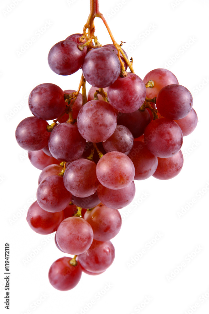 Grapes on white background isolated