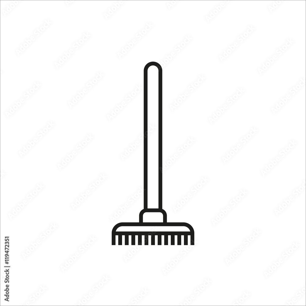 Rake Icon icon on white background