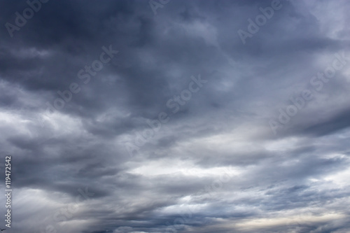 black clouds in the sky as the background © schankz