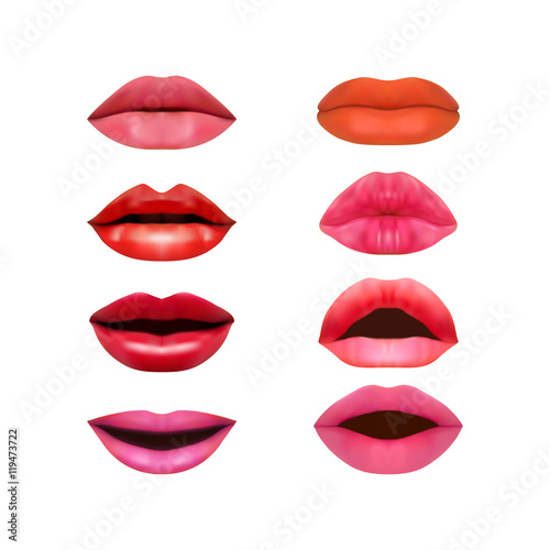 Set of lips