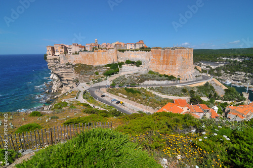 Seaside panorama of the Bonifacio city on Corsica   © robnaw