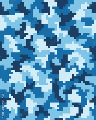 Seamless digital fashion camouflage pattern  vector