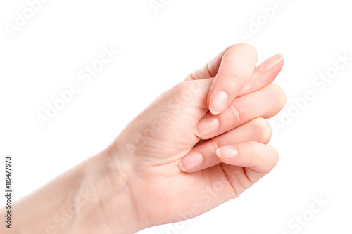 Hand showing fig gesture