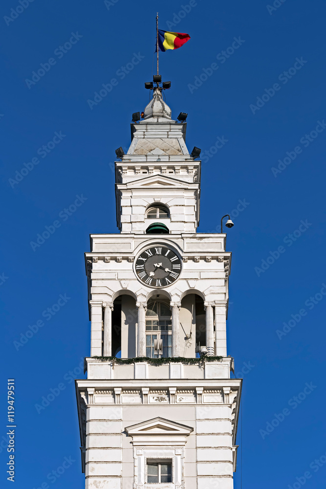Tower of City Hall from city Arad, Romania