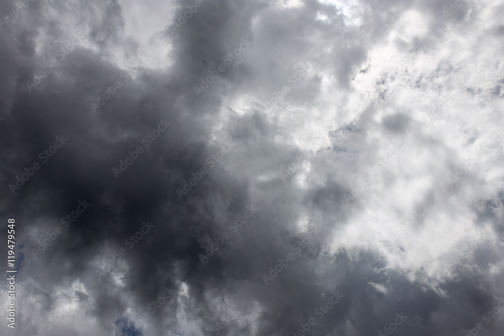 Fototapeta premium black clouds in the sky as the background