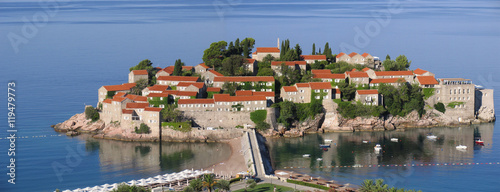 Resort Island Of Sveti Stefan. Montenegro