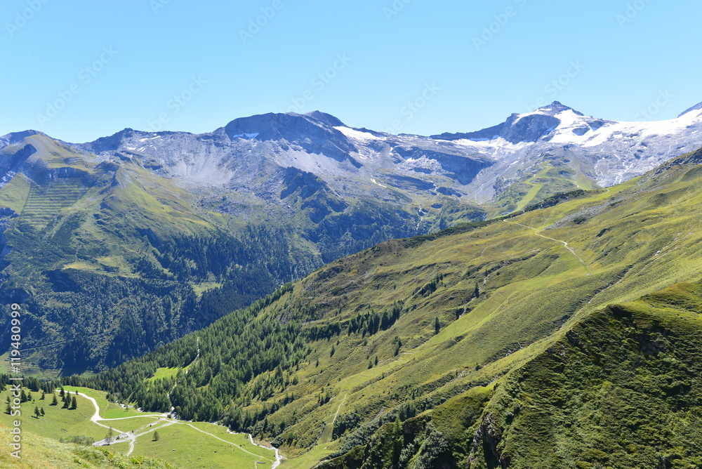 Naklejka premium Weitental im Tuxertal Tirol