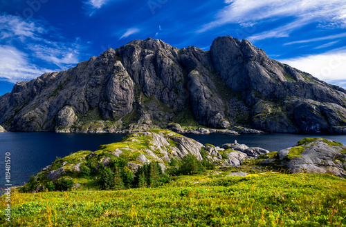 Hiking around Nusfjord , on...
