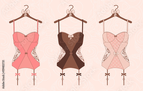 Lace lingerie. Vector illustration