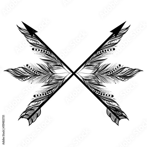 arrow cross native boho