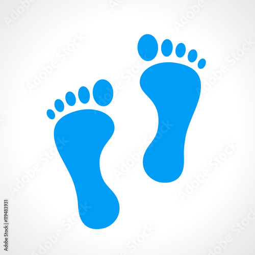 Human footprint icon