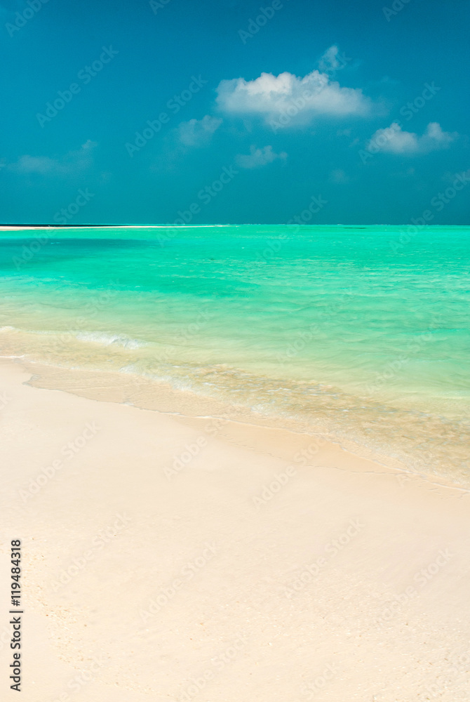 Fantastic beach in Maldivian island