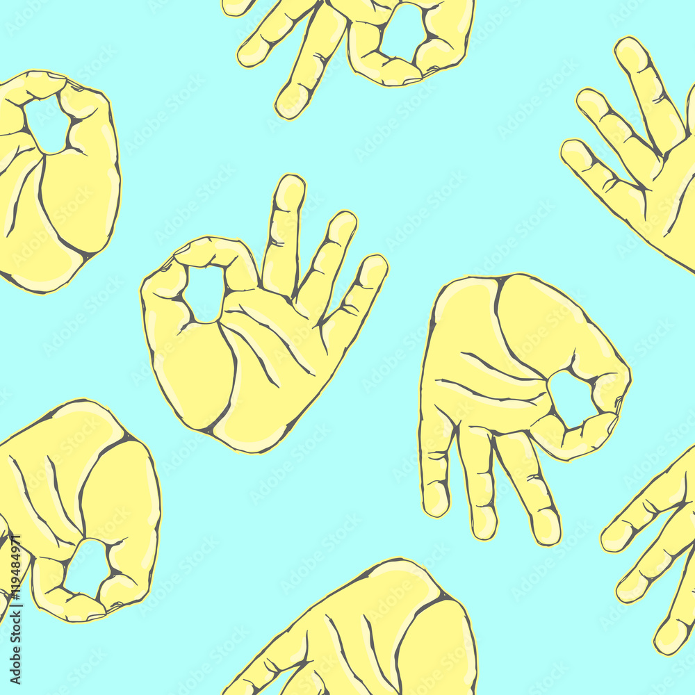 Fototapeta premium Vector funny seamless pattern
