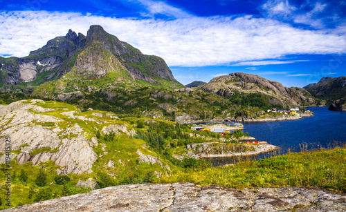 Hiking around Nusfjord , on...